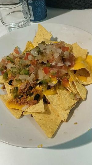 Chips con Keso y Karne at Ruta 42 in Lhospitalet De Llobregat