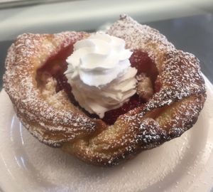 Strawberry cheese Danish  at 701 Coffee in Seattle