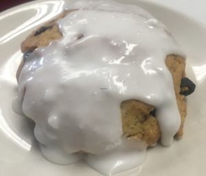 Blueberry scone at 701 Coffee in Seattle