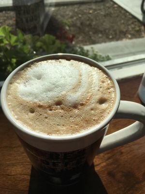 Hazelnut Mocha w/ Almond Milk at 701 Coffee in Seattle
