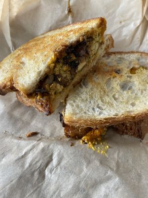 tofu scramble sandwich  at Gnome Cafe in Charleston