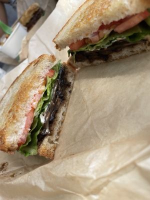 Portobello BLT at Gnome Cafe in Charleston