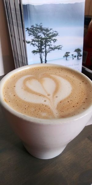 Latte  at Gnome Cafe in Charleston