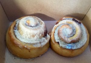 Cinnamon Buns to go!! at Gnome Cafe in Charleston