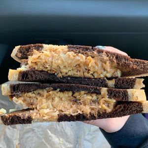 Tempeh Reuben  at Gnome Cafe in Charleston