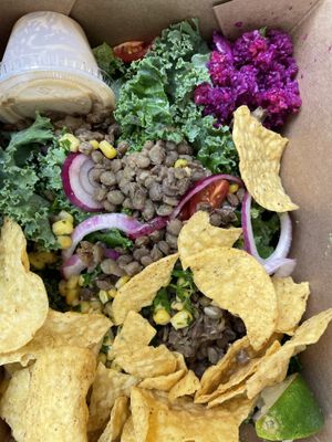 Taco salad   at Gnome Cafe in Charleston