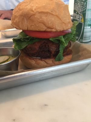 Fried seitan  at Gnome Cafe in Charleston