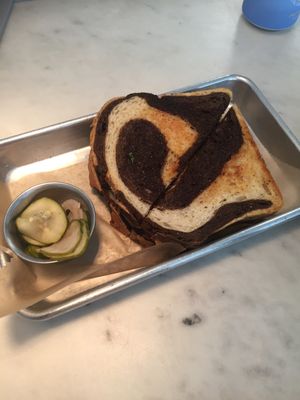 Tempeh Ruben  at Gnome Cafe in Charleston