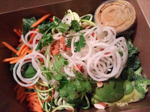Pad Thai salad at Gnome Cafe in Charleston