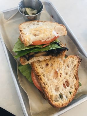 Mushroom BLT at Gnome Cafe in Charleston