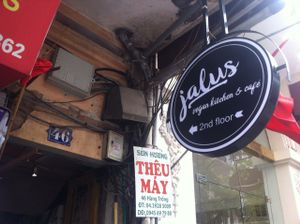 Entrance at Jalus Vegan Kitchen in Hanoi