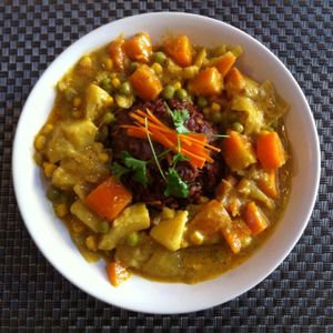 Spicy Potato Curry at Jalus Vegan Kitchen in Hanoi