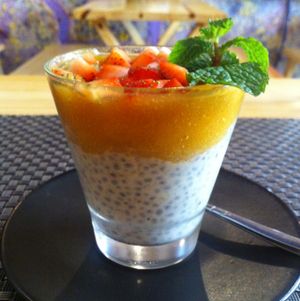 Chia Pudding at Jalus Vegan Kitchen in Hanoi