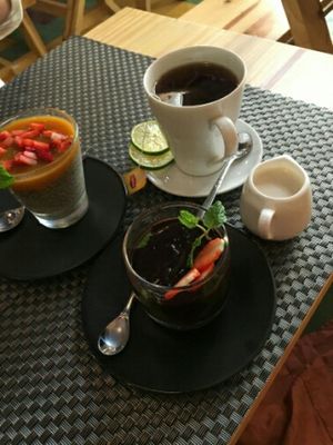 dessert at Jalus Vegan Kitchen in Hanoi