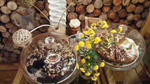 almond cake at Jalus Vegan Kitchen in Hanoi