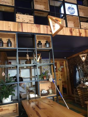 beautiful interior! at Jalus Vegan Kitchen in Hanoi