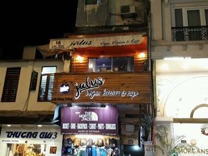 Restaurant Front at Jalus Vegan Kitchen in Hanoi