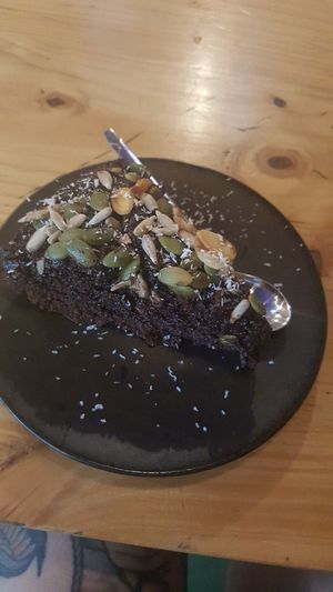 Seriously the best cake I've ever had - chocolate cake at Jalus Vegan Kitchen in Hanoi