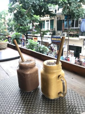 Amazing smoothies at Jalus Vegan Kitchen in Hanoi