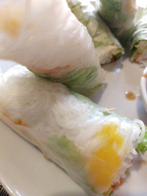 Roll primavera at Jalus Vegan Kitchen in Hanoi