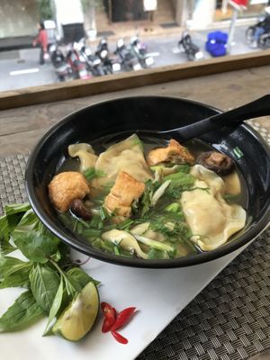 Vegan Vietnamese Pho at Jalus Vegan Kitchen in Hanoi