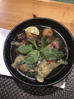 Vegan pho  at Jalus Vegan Kitchen in Hanoi