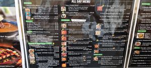 Menu as at 31 July 2025 at Brim CC in Melbourne