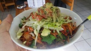 potatoes and soy chorizo at Tury's in Tijuana