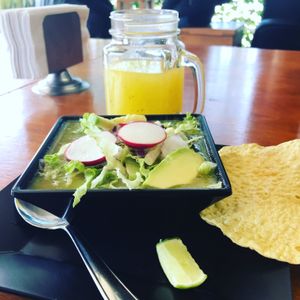 Pozole verde at Tury's in Tijuana