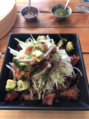 Papas bowl at Tury's in Tijuana