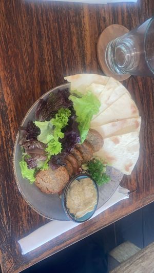 Falafel plate   at Yoga Searcher in Pecatu