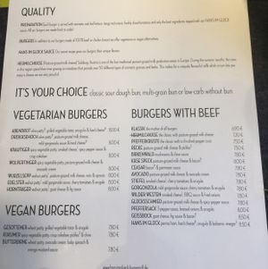 menu at Hans im Glück in Heidelberg
