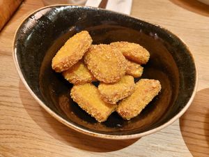 Vegan nuggets at Hans im Glück in Heidelberg