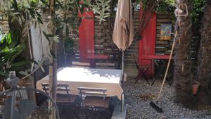 Outside seating at A Fior di Gusto Bistrot in Lugano