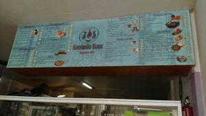 Menu at Govinda Ram in Mexico City
