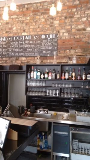 Bar at Lolo's Vegan Restaurant & Bar in Ramsbottom