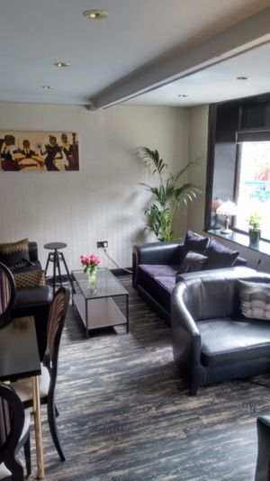 Bar area at Lolo's Vegan Restaurant & Bar in Ramsbottom