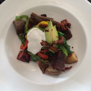 Jersey Hash at Lolo's Vegan Restaurant & Bar in Ramsbottom