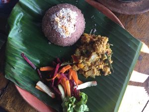 Keralan curry  at Puccini Lala in Varkala
