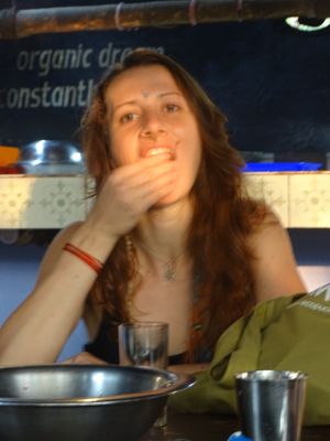 vegan cooking class at Puccini Lala in Varkala