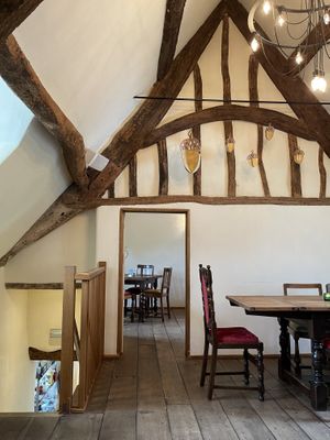 Lovely dining area at The Royal Oak in Tetbury