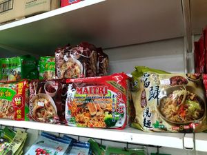 Vegan instant noodles at New Century Organic in West Singapore