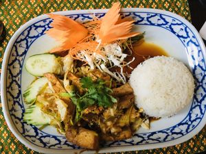 Fried Tofu with pepper and garlic sauce at LemonGras in Potsdam