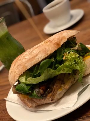 Grilled veggies sandwich  at Wesola Cafe in Krakow