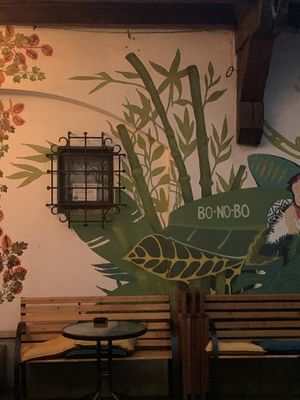 sitting area at Bonobo in Krakow