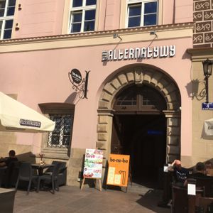 outside  at Bonobo in Krakow