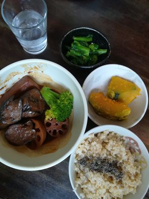Vegetable set at Monk's Foods in Tokyo