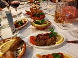 Mezze selection at Le Cedre in Zurich