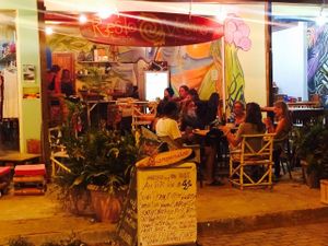 look from the outside at Amor Infinito in Montanita