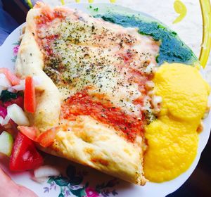 vegan pizza :) at Amor Infinito in Montanita